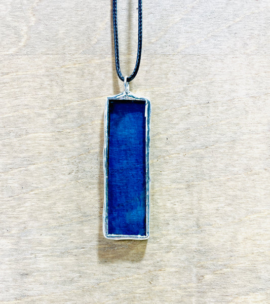 Rectangle Stained Glass Necklace