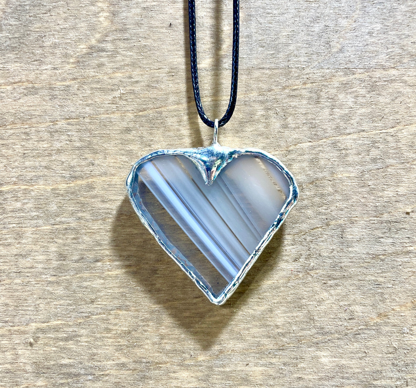 Heart Stained Glass Necklace